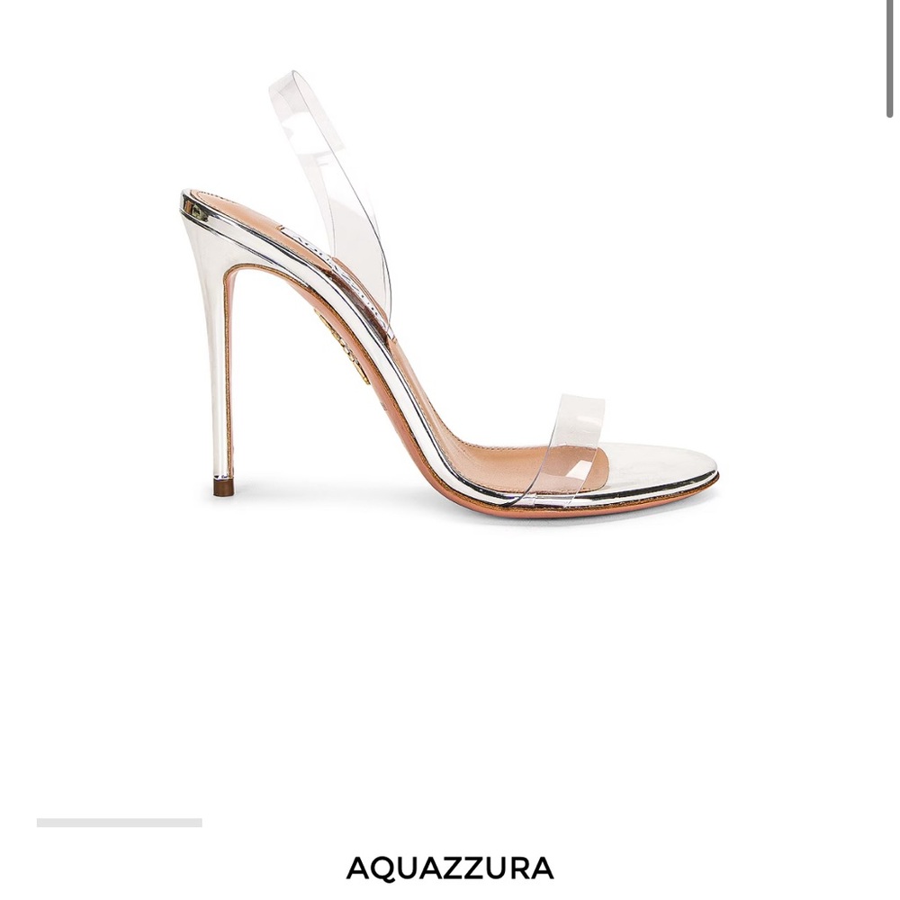 So Nude Plexi Slingback Sandals
Silver
, 38.5 (8.5)